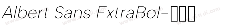 Albert Sans ExtraBol字体转换